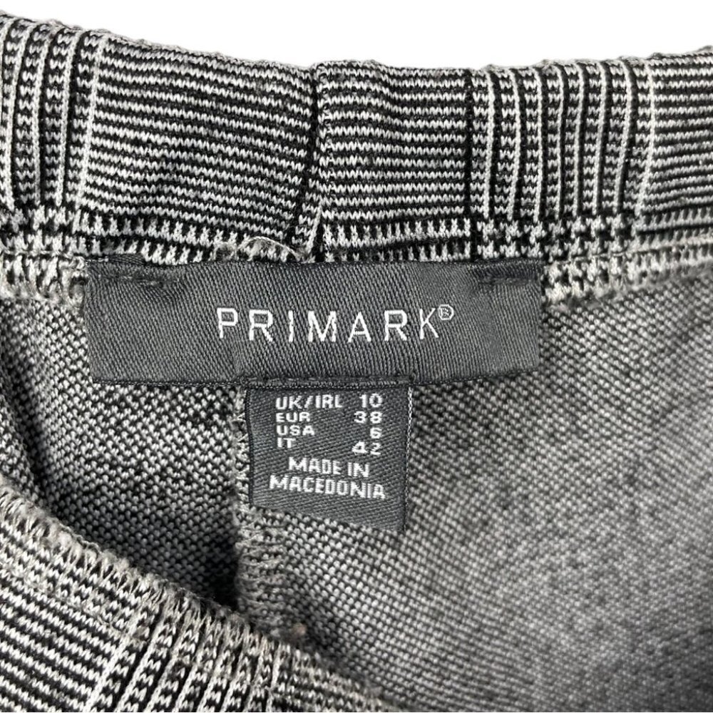 * Primark Plaid Wide Leg High Waist Jersey Culottes Size US 6 - Picture 4 of 5
